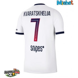 Paris Saint-Germain Khvicha Kvaratskhelia #7 Vieraspaita 2026-27 Lyhythihainen